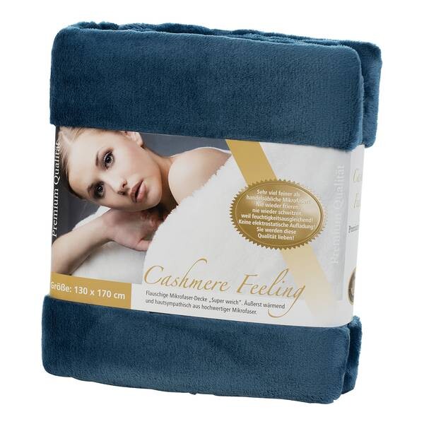 

Плед Gözze Premium Cashmere Feeling, 170 см, темно-синий