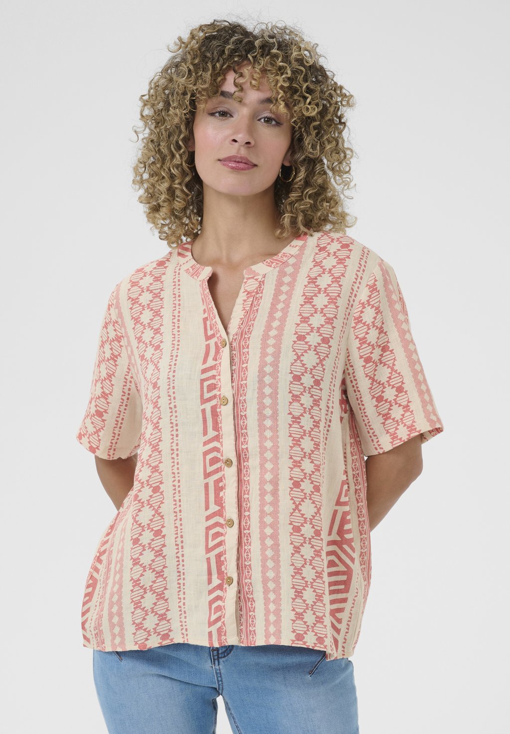 

Блуза CRBELLIS SHORT SLEEVE Cream, бежевый