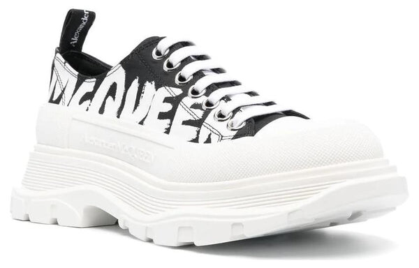 Кроссовки tread slick low lace up graffiti shoes 'white black' Alexander Mcqueen, белый — фото 3