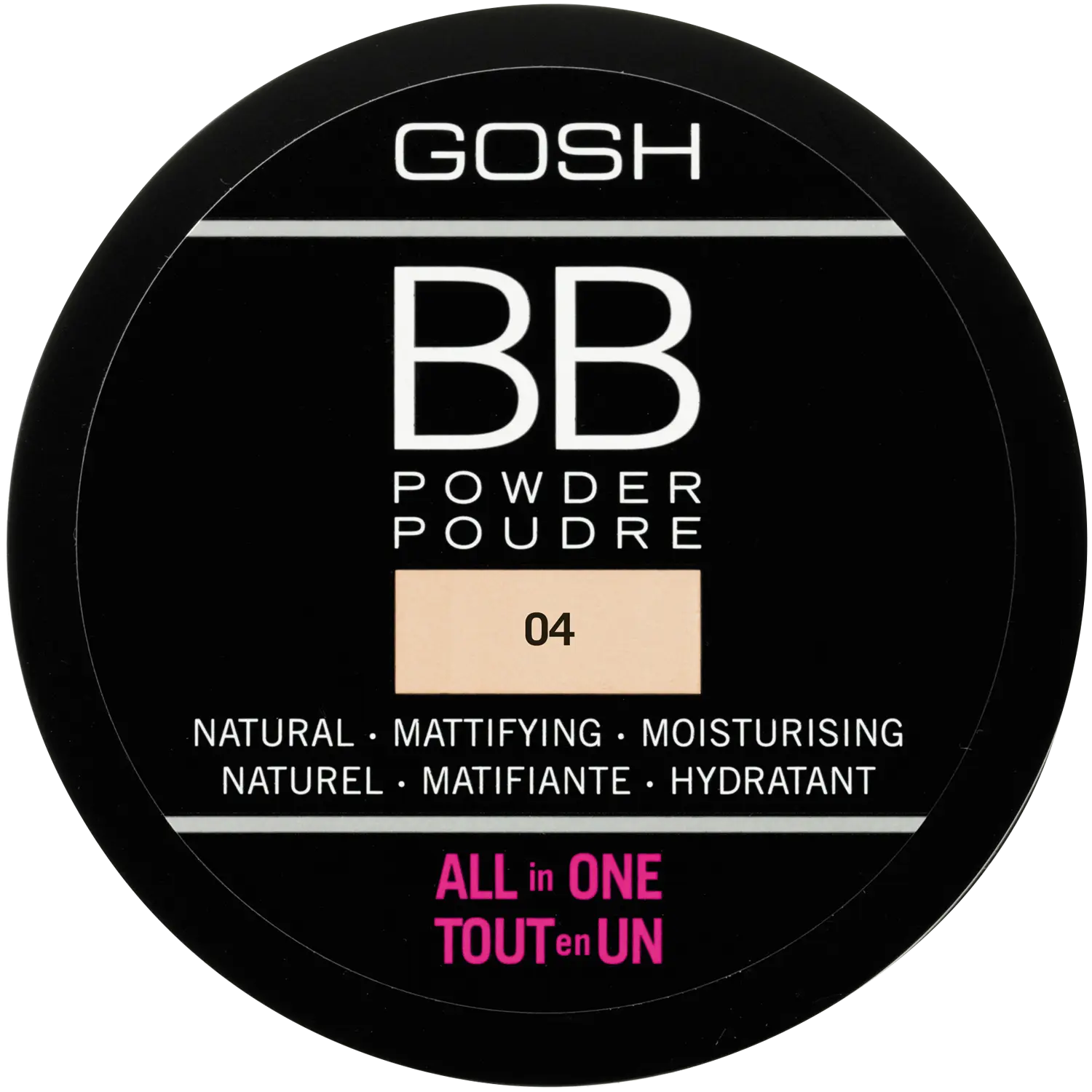 

Прессованная пудра для лица бежевый 04 Gosh Bb, 6,5 гр