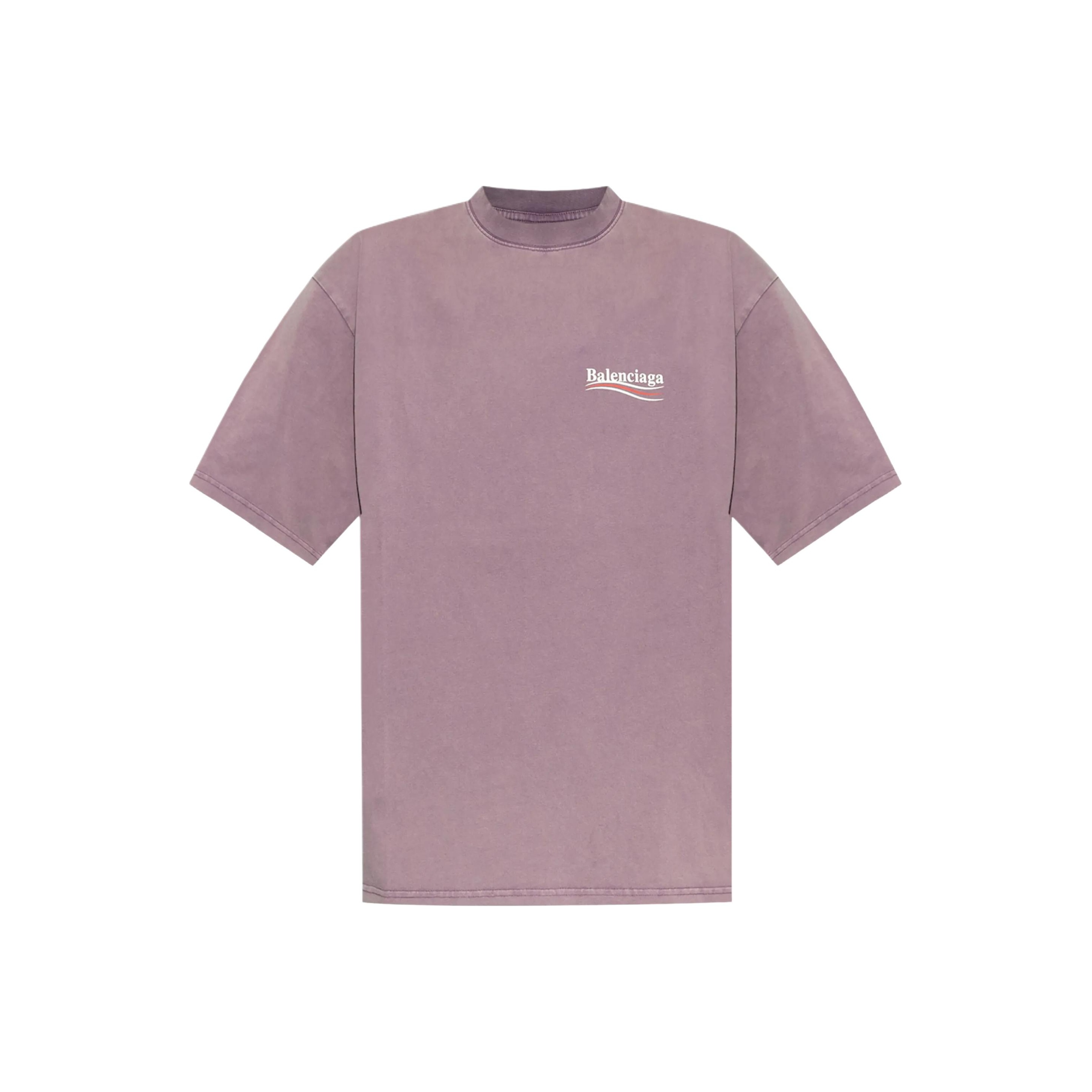 

Футболка Political Campaign Medium Fit Balenciaga, фиолетовый