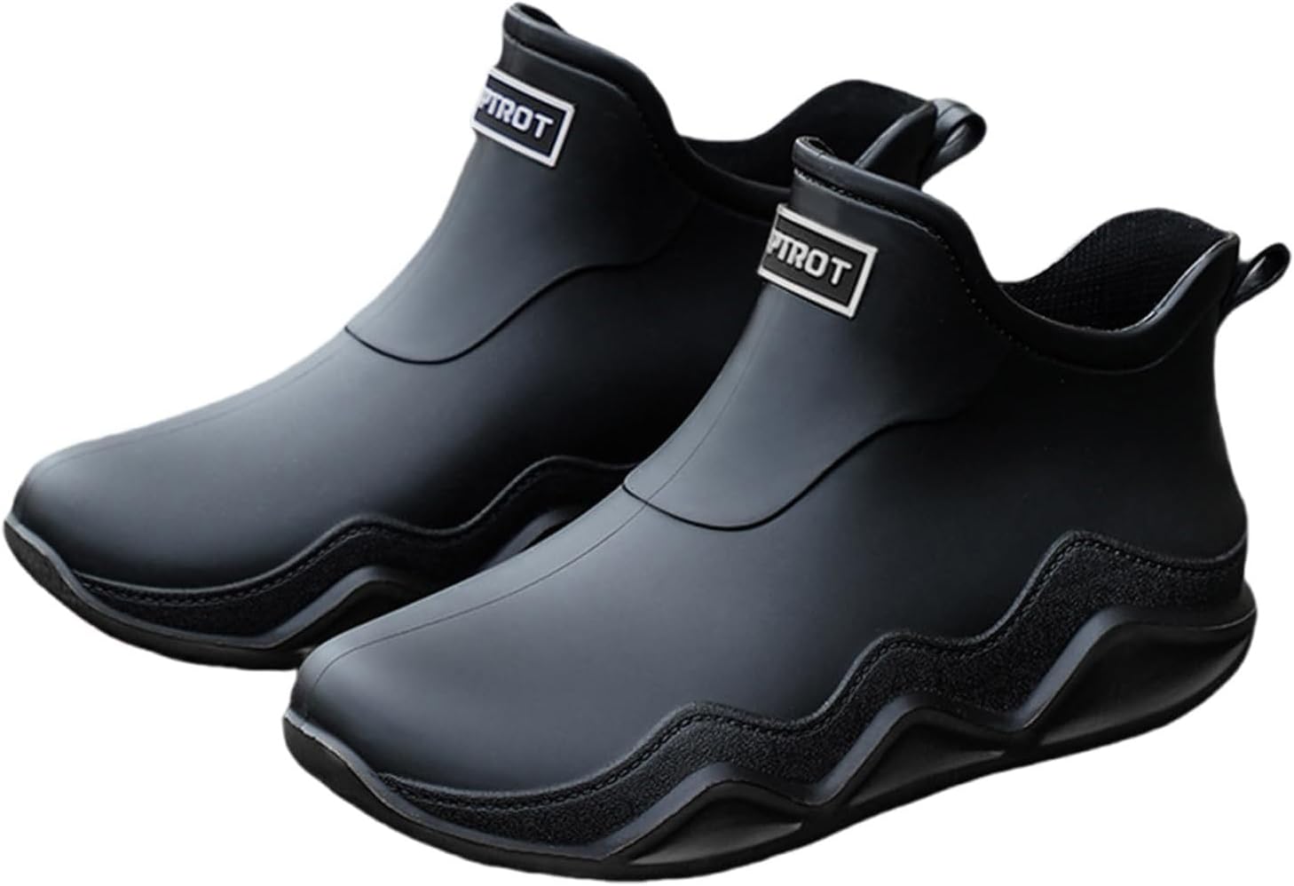 

Мужские и женские модные резиновые сапоги, противоскользящие водонепроницаемые ботинки до щиколотки, резиновые ботинки челси на каждый день, обувь для прогулок, для сада, рыбалки и путешествий Lghlmcl, черный