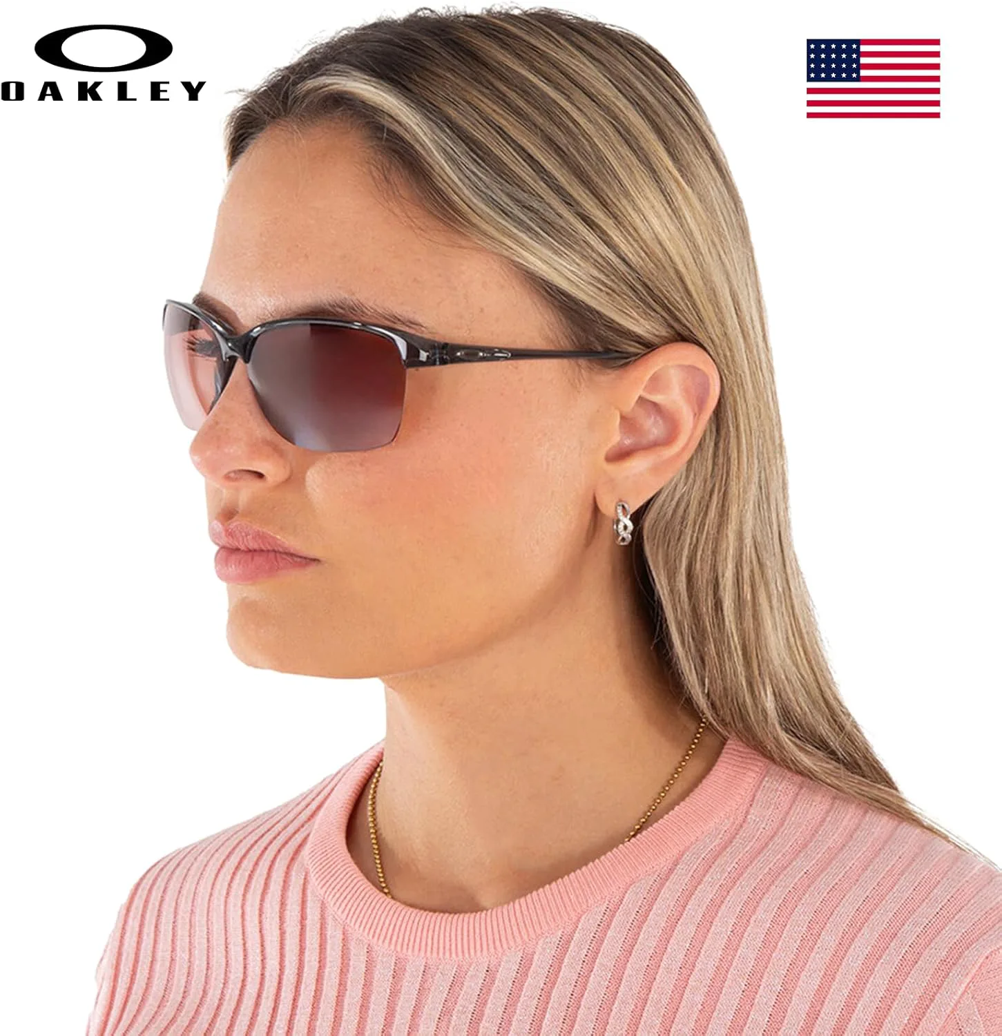 

Солнцезащитные очки Oakley UNSTOPPABLE OO9191 прямоугольной формы в комплекте с официальным набором для очков, Crystal Black Frame | Prizm Dark Golf Lens