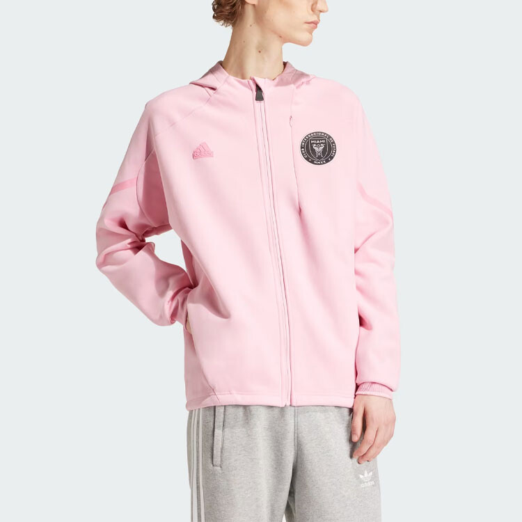 Куртка Inter Miami CF мужская розовая Adidas, розовый — фото 2