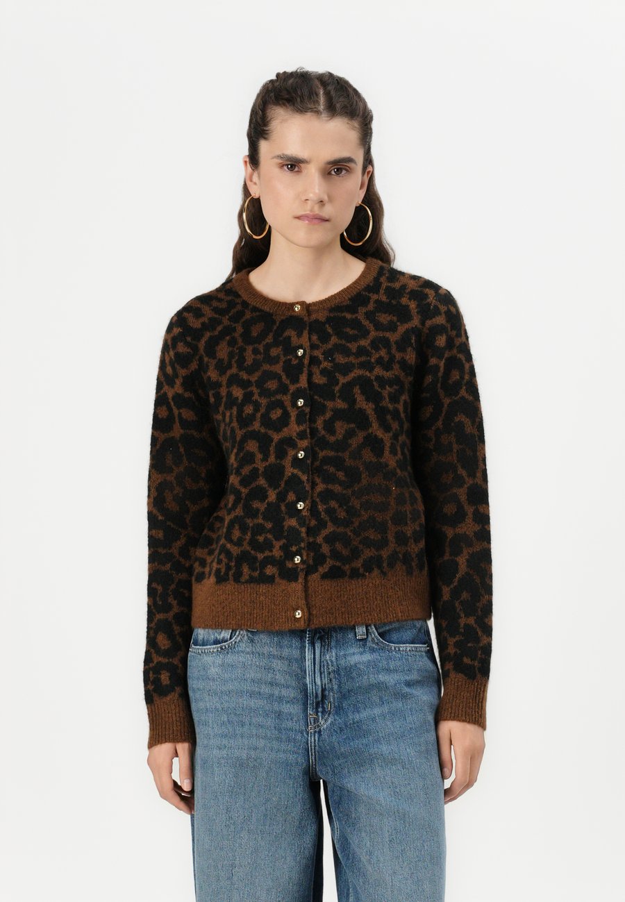 

Кардиган Vero Moda VMNEWKAI O-NECK CARDIGAN, Black/Brown