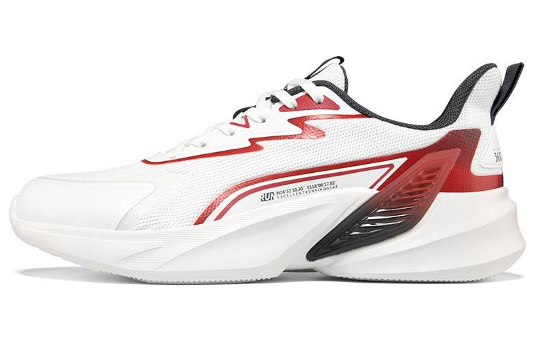 

Скользоустойчивые и дышащие низкие кроссовки для бега мужские бело-красные 361°