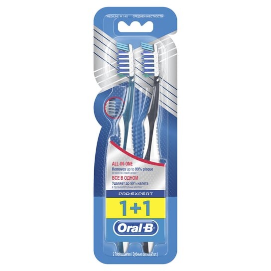 

Зубная щетка среднего размера, 2 шт. Oral-B
