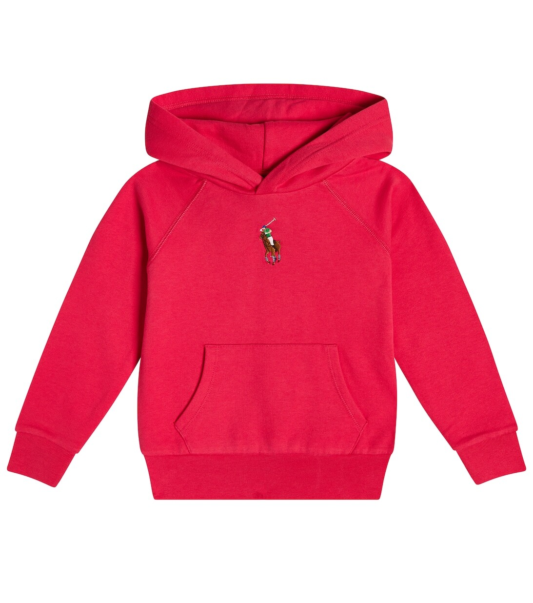 

Худи из смесового хлопкового джерси с вышивкой Polo Ralph Lauren, розовый