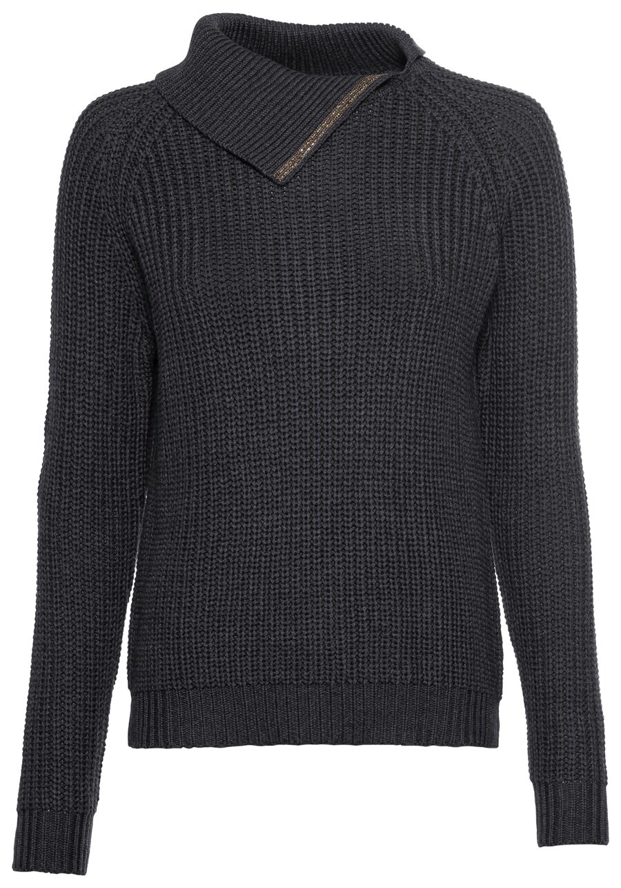 

Тонкий вязаный свитер LAURA SCOTT Sweater, пятнистый серый