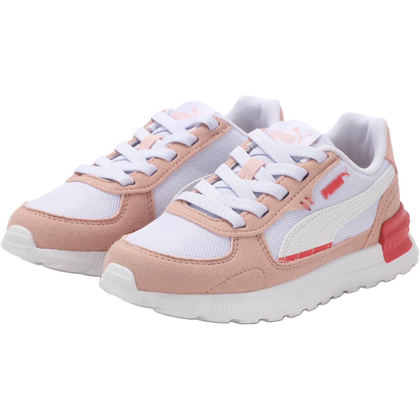 Низкие кроссовки Graviton для детей PUMA, розовый/белый — фото 4