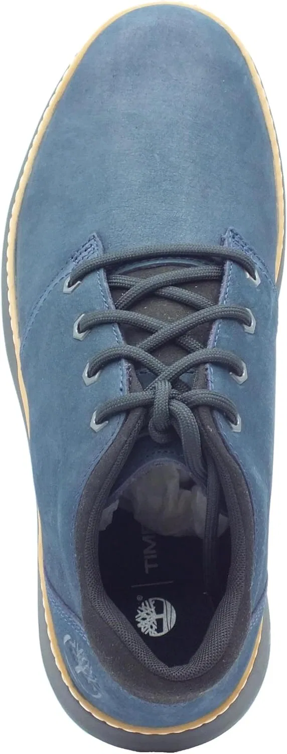 Мужские ботинки Timberland Hudson Road Navy Greased Leather 0A69Q5 синего цвета — фото 3