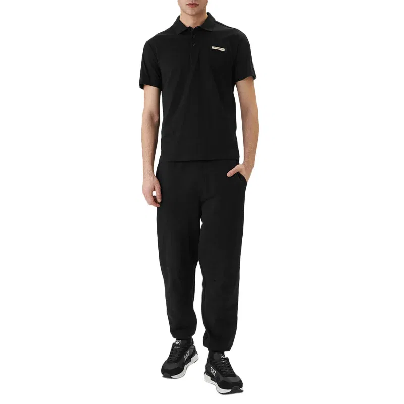 Поло EA7 SS26 мужское EMPORIO ARMANI, Black — фото 3