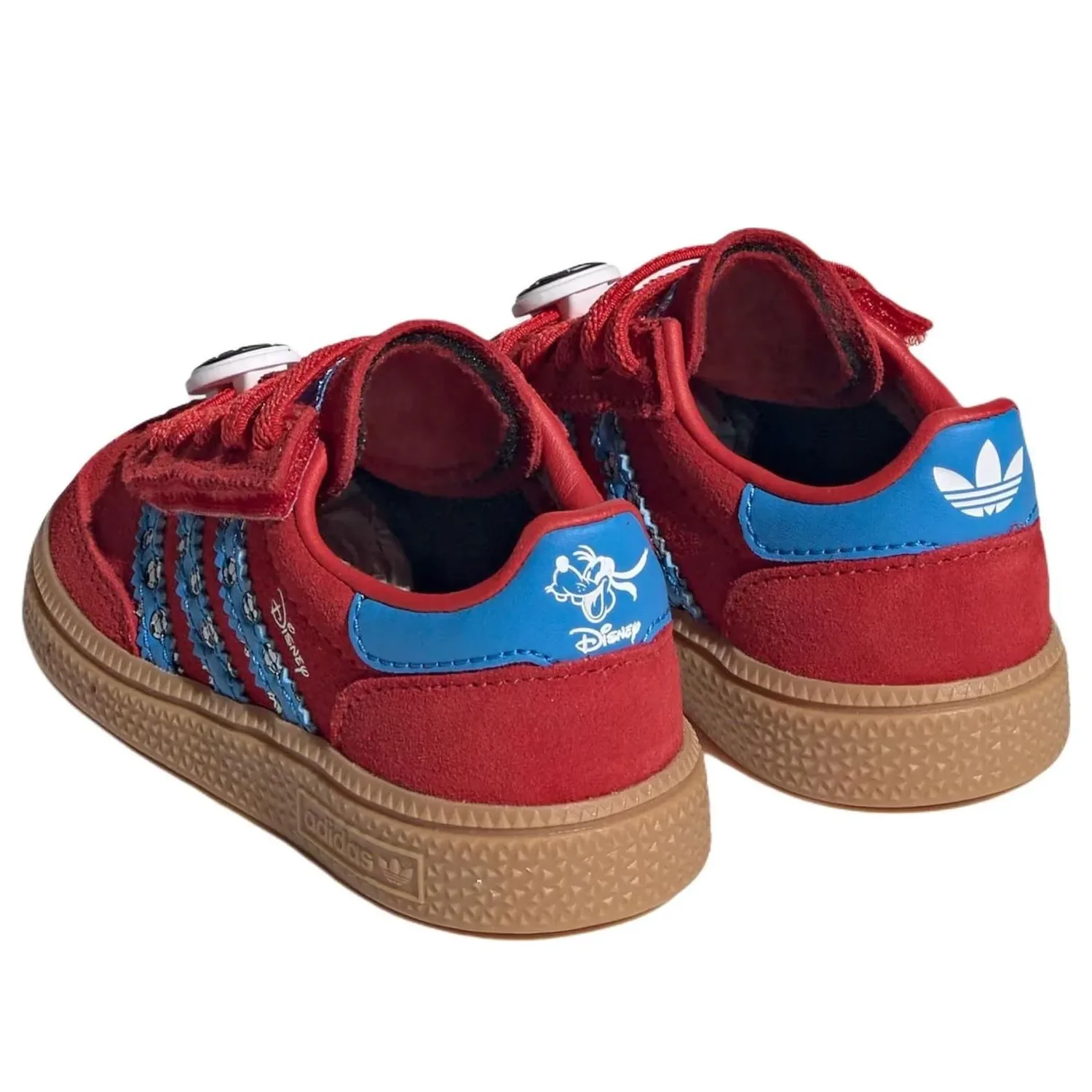 Кроссовки (TD) Adidas x Disney Handball Spezial Comfort Closure Elastic Lace 'Red Lucid Blue' — фото 3