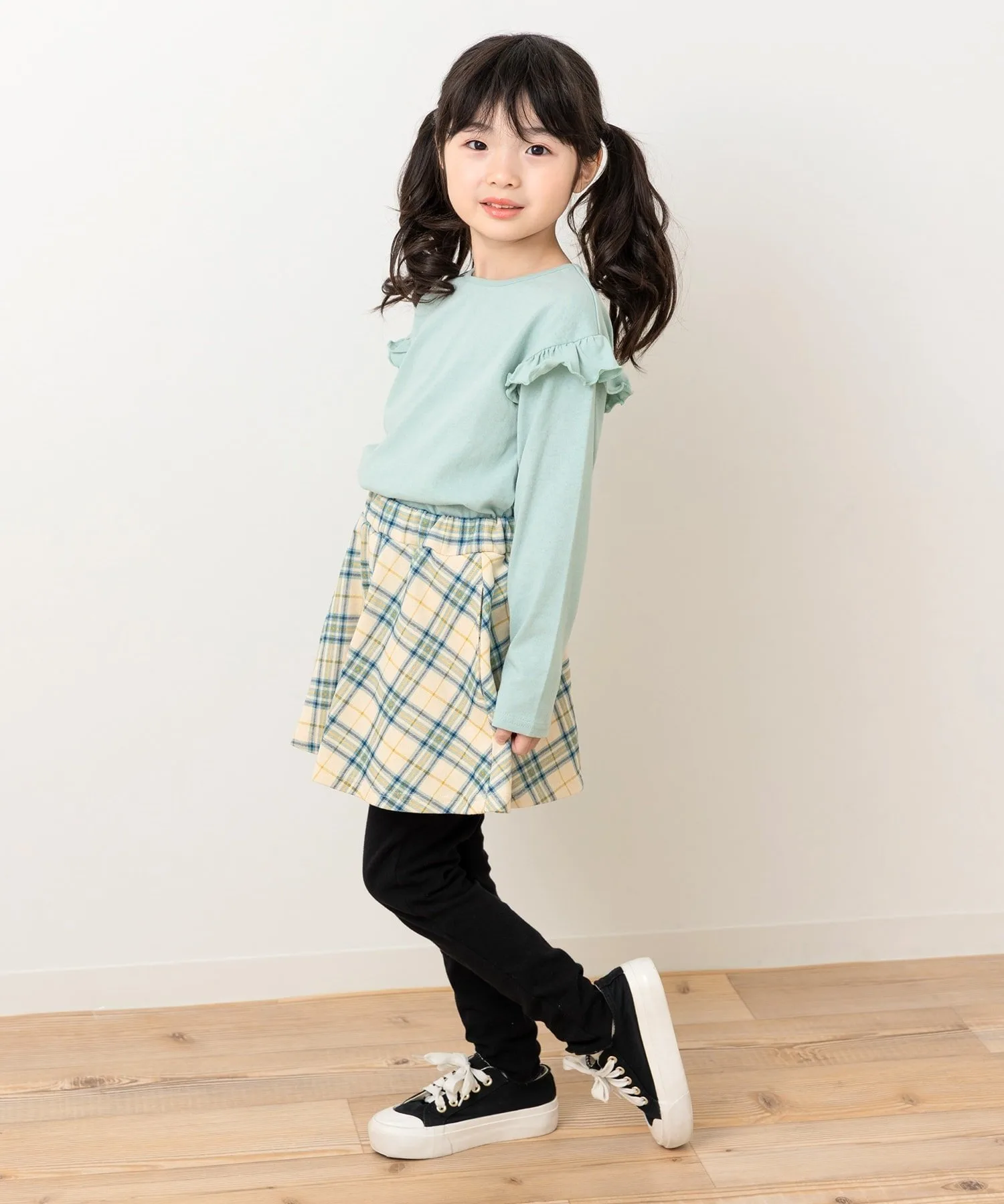Флисовая юбка с принтом по всей поверхности Chil2, F Tartan/Blue — фото 2