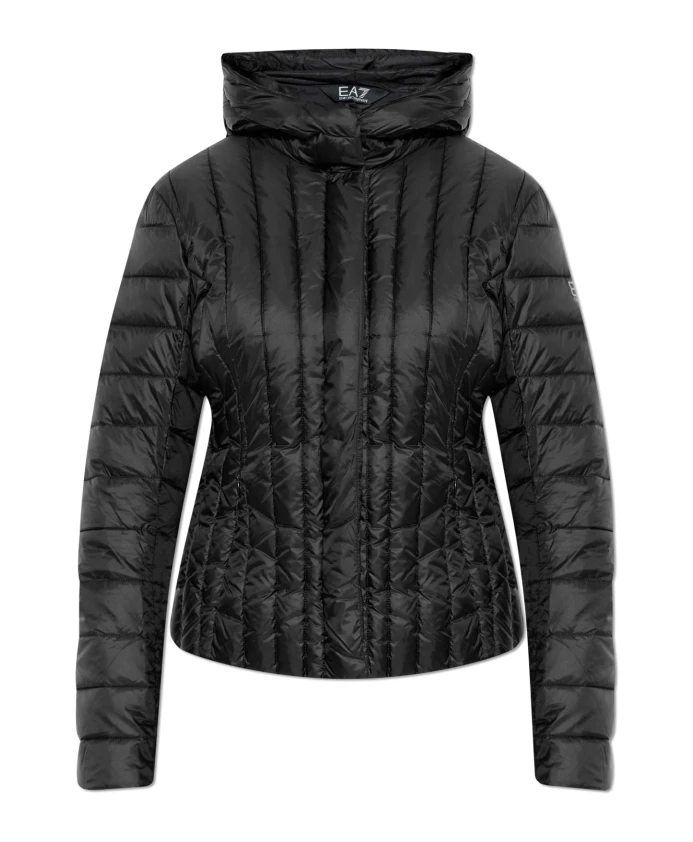 

Утепленная куртка с капюшоном Emporio Armani Ea7, черный