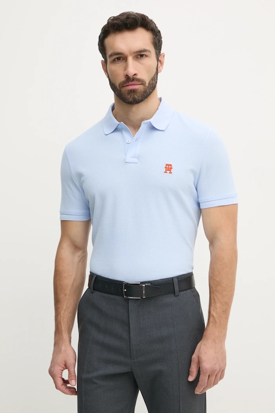 

Хлопковая поло Tommy Hilfiger, синий