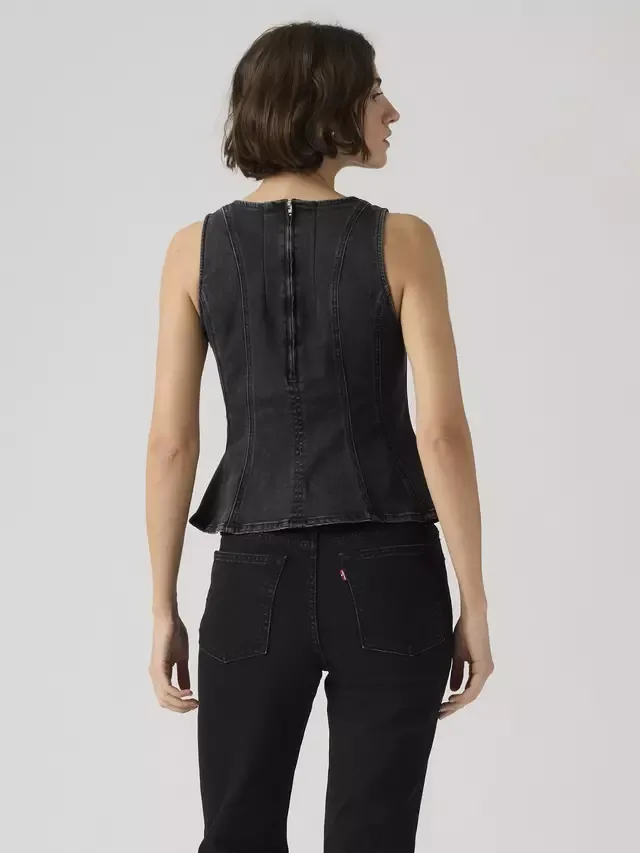 Топ с баской от Leighton, NY Nights Levi's — фото 4