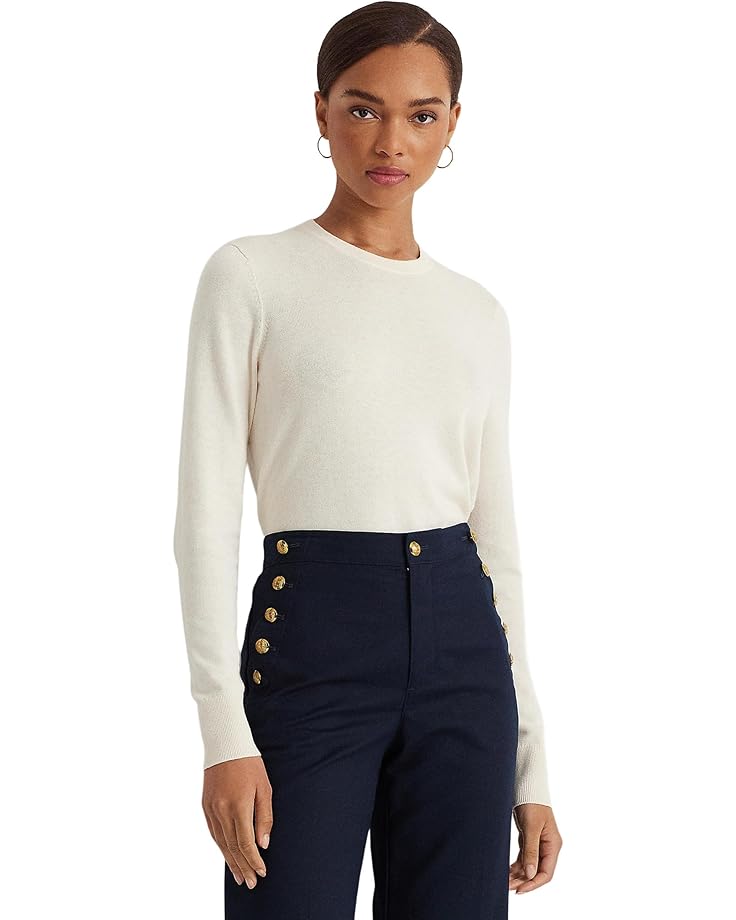 

Свитер Lauren Ralph Lauren Cotton-Blend Sweater, цвет Mascarpone Cream