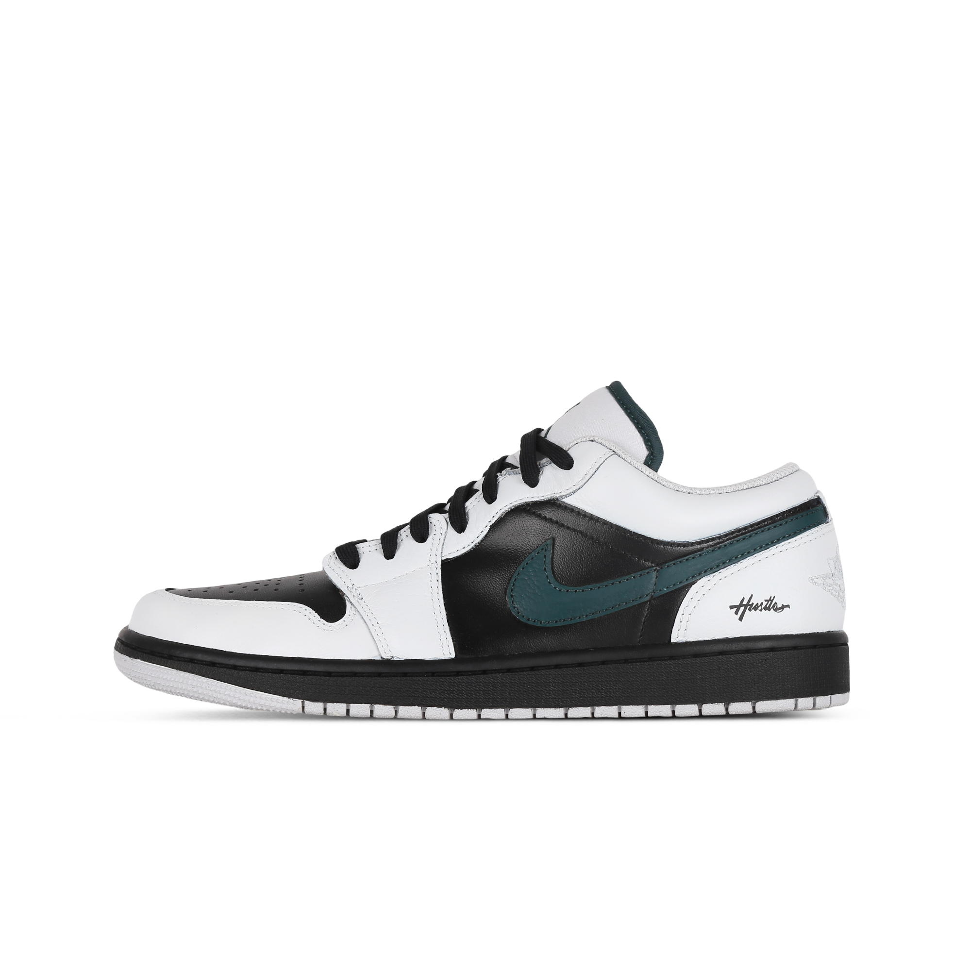 

Jordan Винтажные баскетбольные кроссовки Air 1 мужские низкие черно-бело-зеленые