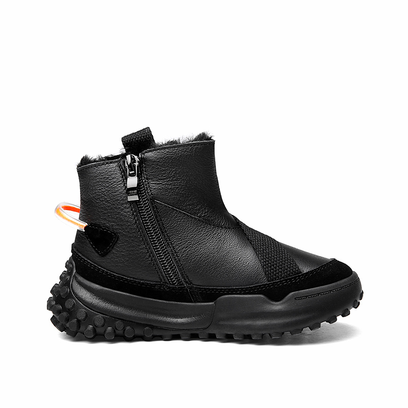 Jeep Легкие утепленные ботинки High top с амортизацией и противоскользящей подошвой для детей Black — фото 3
