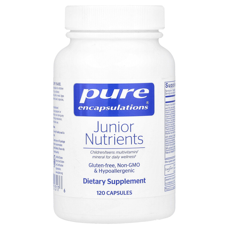 

Pure Encapsulations, Junior Nutrients, 120 капсул