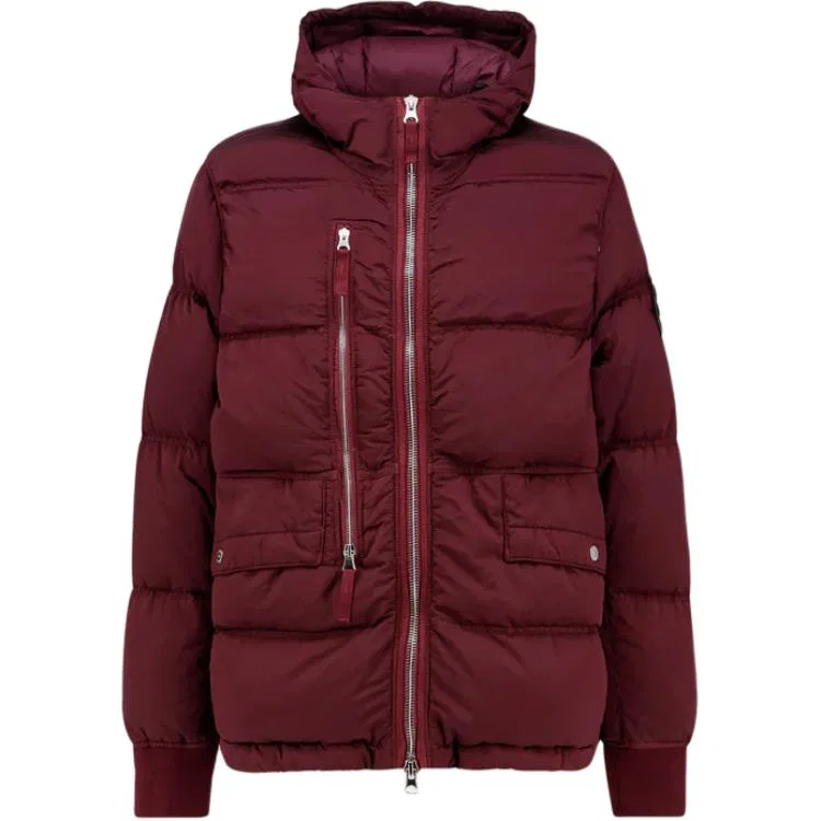 Куртка пуховая на молнии STONE ISLAND, Fuchsia