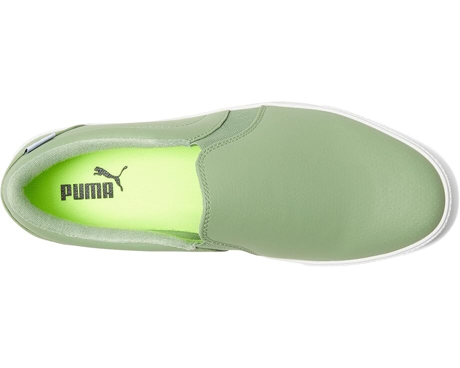 Кроссовки Puma Tustin Fusion Slip-On Golf Shoes, цвет Dusty Green/Puma White — фото 2