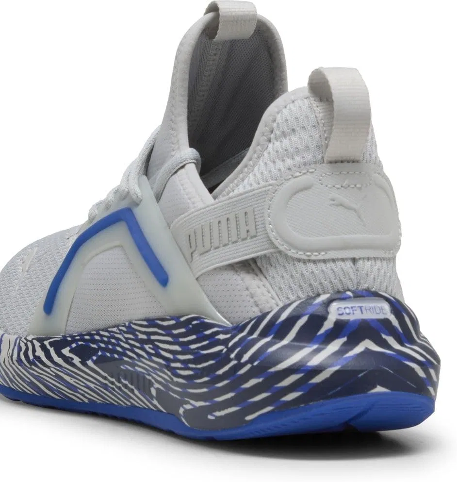 Кроссовки для бега по улицам PUMA Unisex Softride Enzo 5 Biotic Wrap, Cool Light Grey Vivid Blue Puma Navy — фото 2