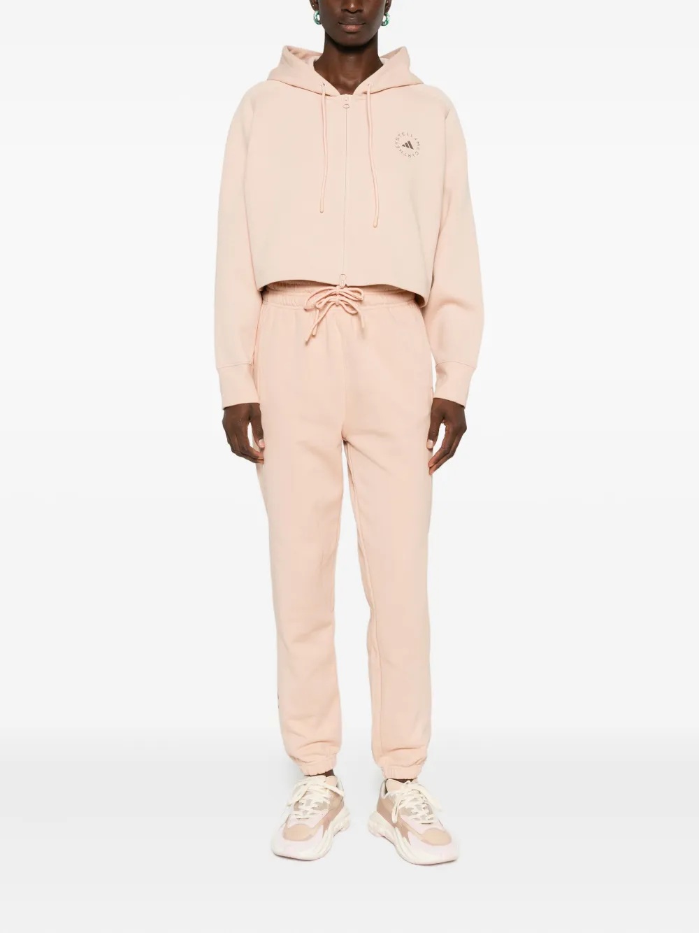 Спортивные брюки с манжетами на шнурке Adidas by Stella McCartney, нейтральный — фото 2