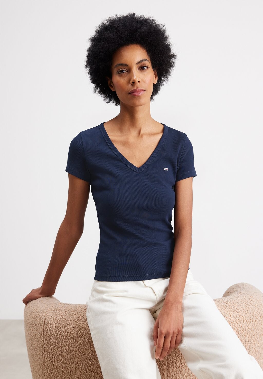 

Футболка базовая SLIM ESSENTIAL Tommy Jeans, цвет dark night navy
