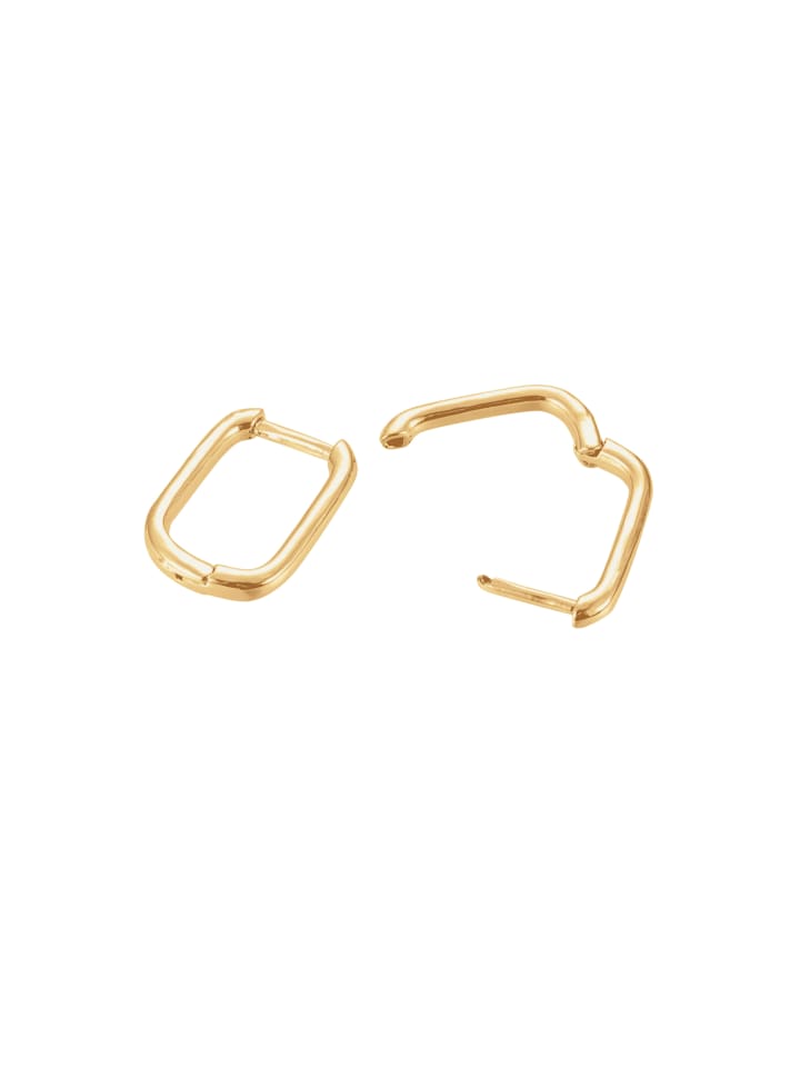 

Steel_Art Серьги-гвоздики Rectian с полированной поверхностью золотистого цвета