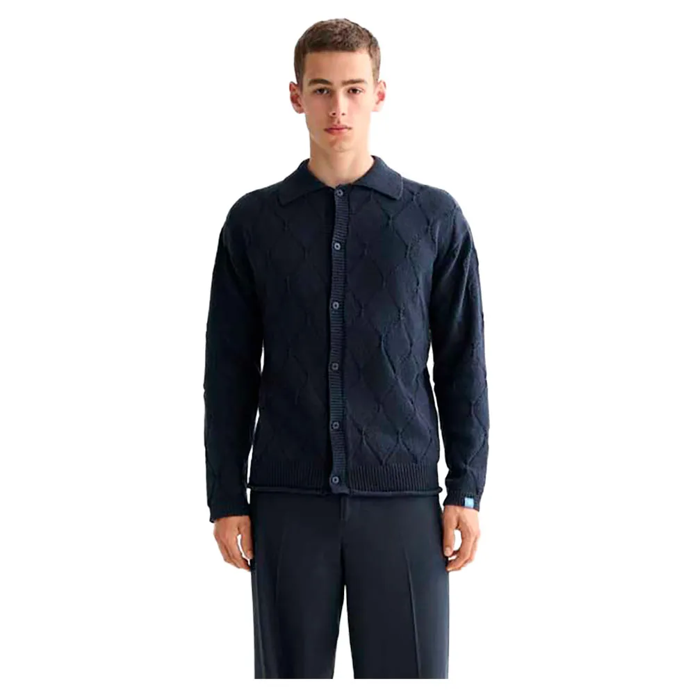 

Рубашка с длинным рукавом Scotch & Soda Open Work, синий