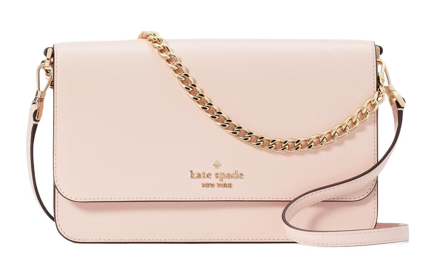 

Kate Spade Сумка через плечо из сафьяновой кожи женская sea snail pink
