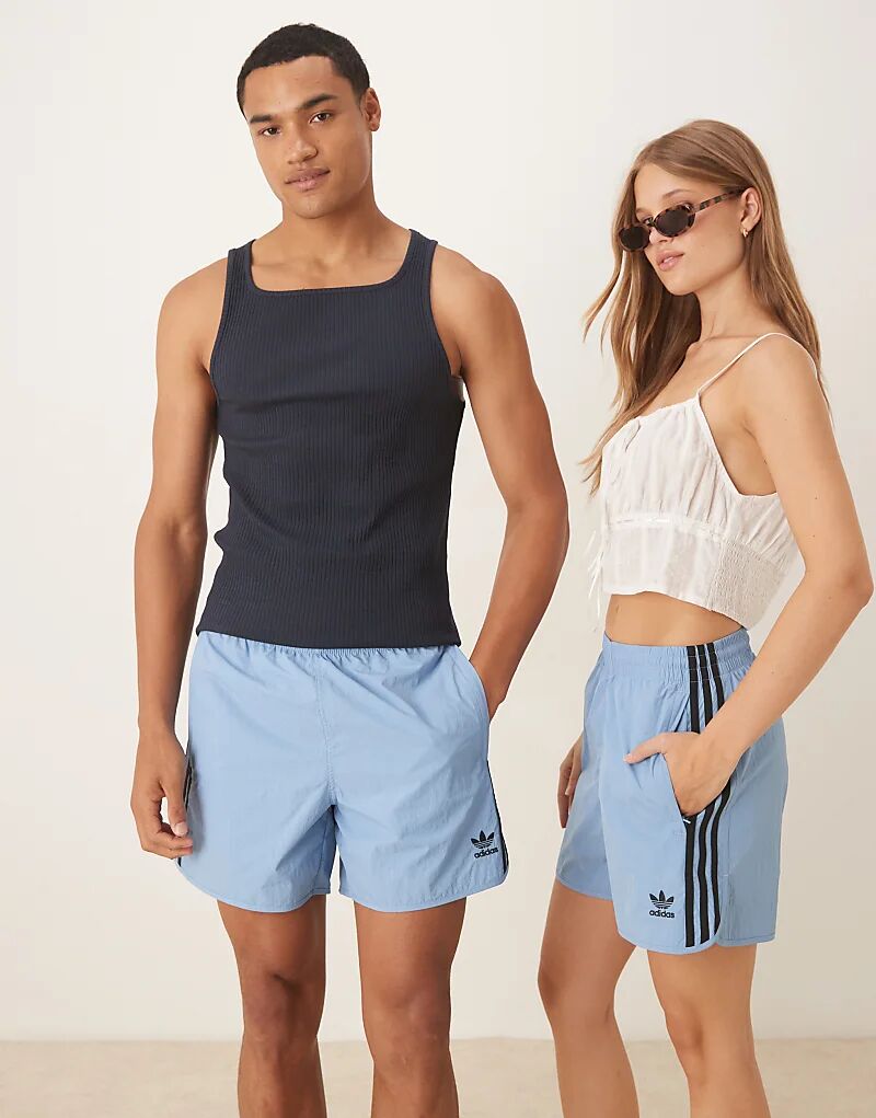 

Шорты adidas Originals Adicolor Sprinter синего цвета