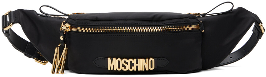 

Нейлоновая поясная сумка с множеством карманов Moschino