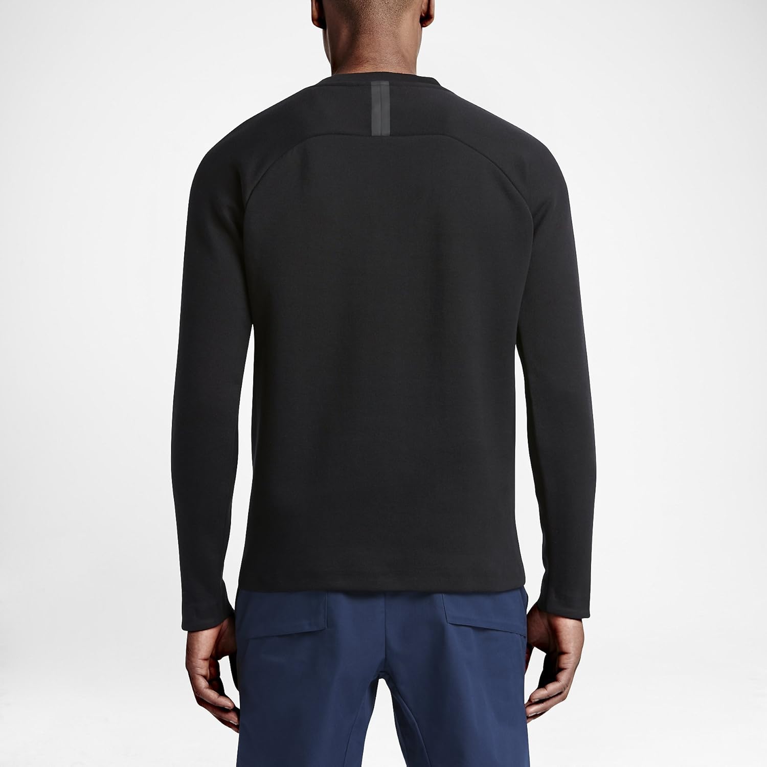 Мужская толстовка Nike Tech Fleece Crew 727359, Black — фото 4