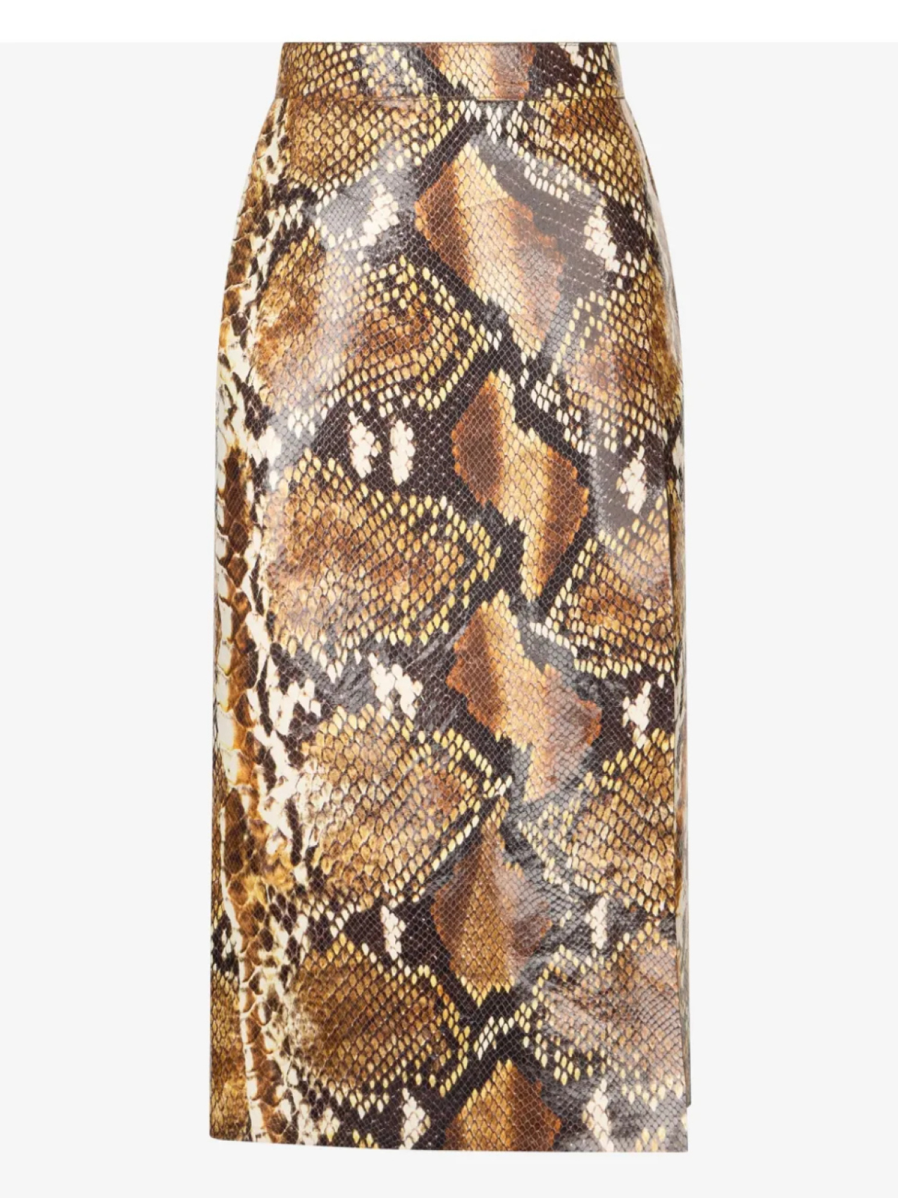 

Юбка с эффектом кожи рептилии Roberto Cavalli, коричневый