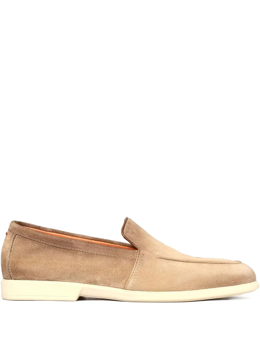 

Замшевые лоферы Santoni, нейтральный