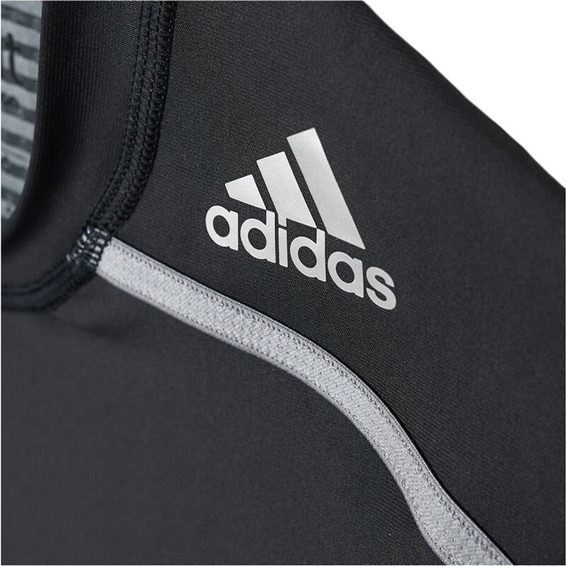 Нижнее белье - рубашка с короткими рукавами, технологичная и удобная Adidas, черный — фото 3