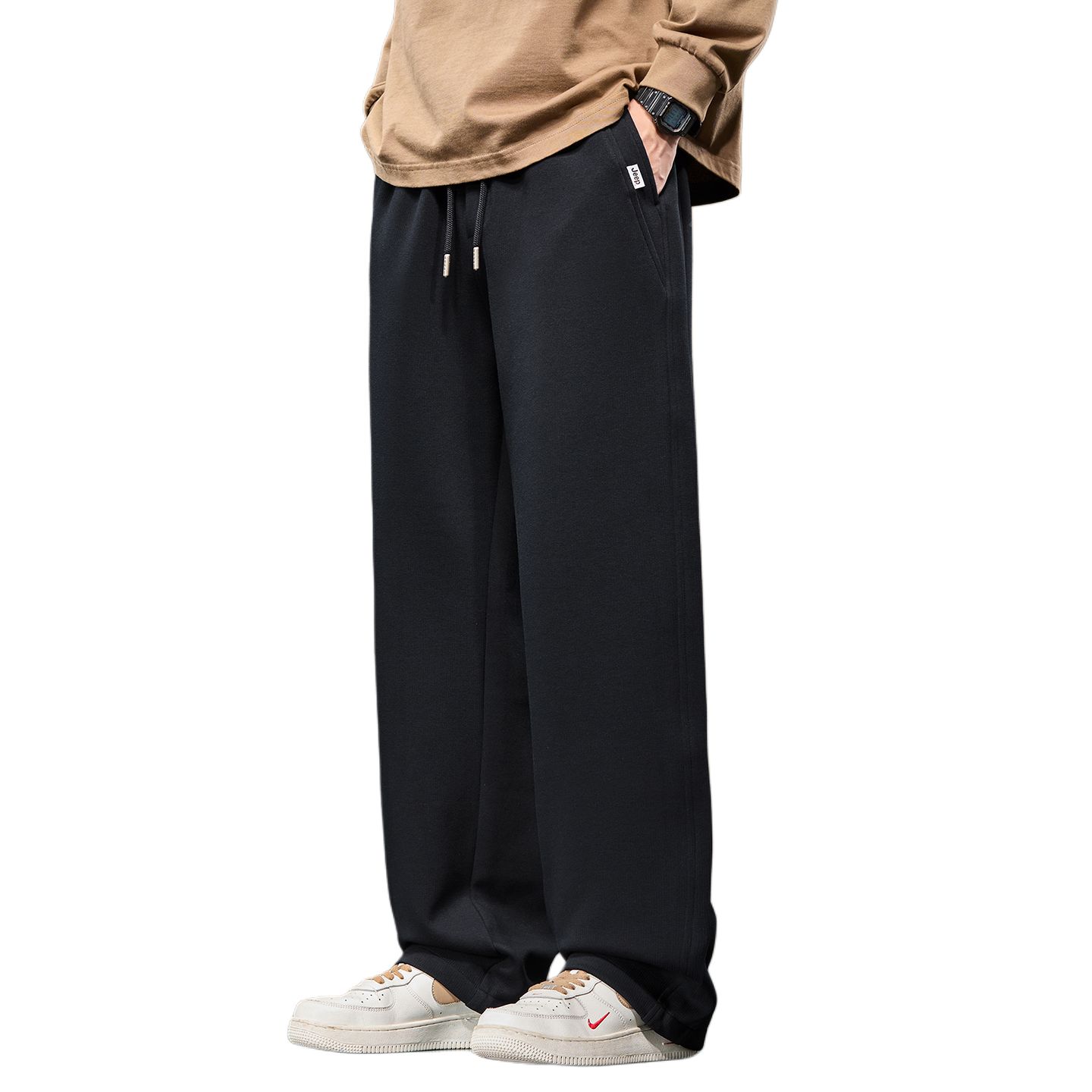 

Брюки Casual Leisure Collection Unisex Jeep, черный fleece-lined