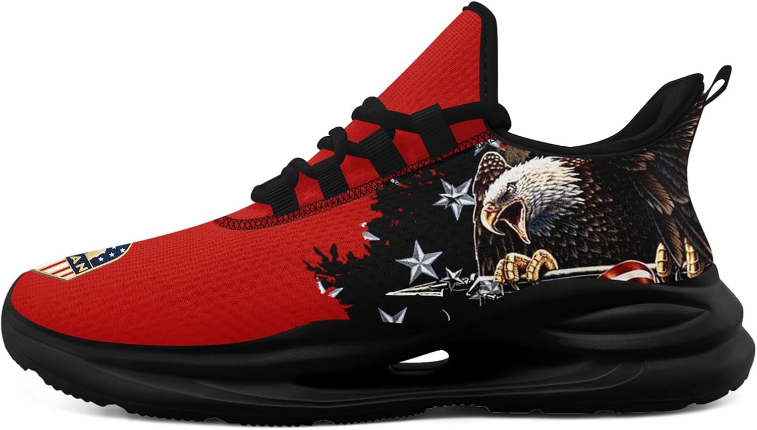 

Кроссовки для мужчин и женщин, легкие спортивные с сеткой с американским флагом для тренировок, зала и тенниса Onegam, черный