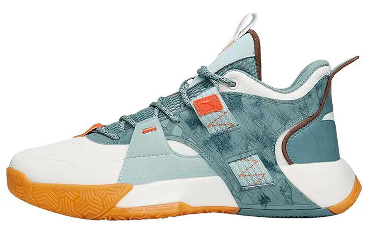 

Мужские баскетбольные кроссовки Speedy Vintage Mid Top цвета слоновой кости, белого/серо-зеленого/зеленого цвета оксфорда Anta, Зеленый, Мужские баскетбольные кроссовки Speedy Vintage Mid Top цвета слоновой кости, белого/серо-зеленого/зеленого цвета оксфо