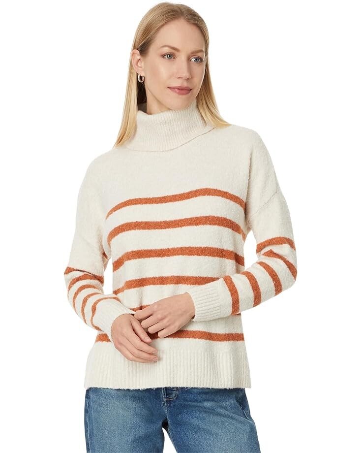

Свитер Lilla P Striped Turtleneck Sweater, цвет Snow Stripe