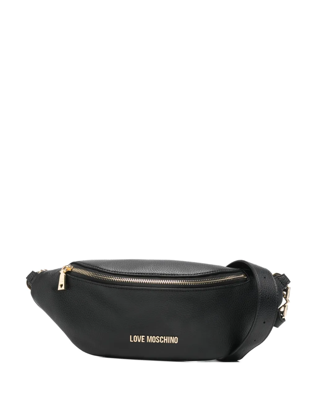 

Сумка на пояс на молнии Love Moschino, черный