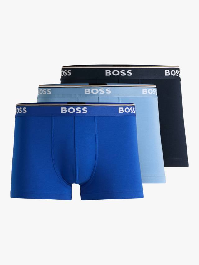 

Плавки с эластичным хлопчатобумажным поясом с логотипом HUGO BOSS, разноцветный