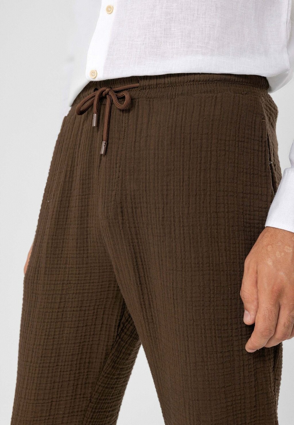 

Брюки Elastic Waist Antioch, коричневые