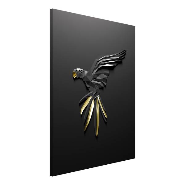 

Фреска Artgeist Black Parrot, серый