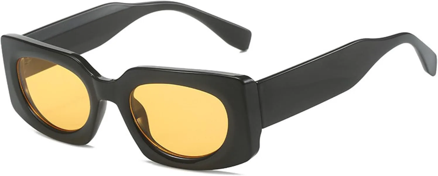 

Модные солнцезащитные очки Jelly Color для женщин, ретро-стиль, прозрачные линзы с градиентом Ocean, солнцезащитные очки UV400 для мужчин VVTWSSW, Black Orange