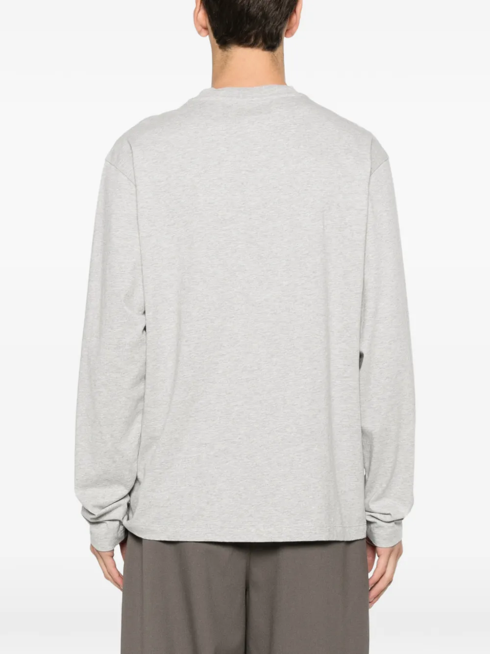 Комплект из трех лонгсливов с круглым вырезом Jil Sander, серый — фото 4