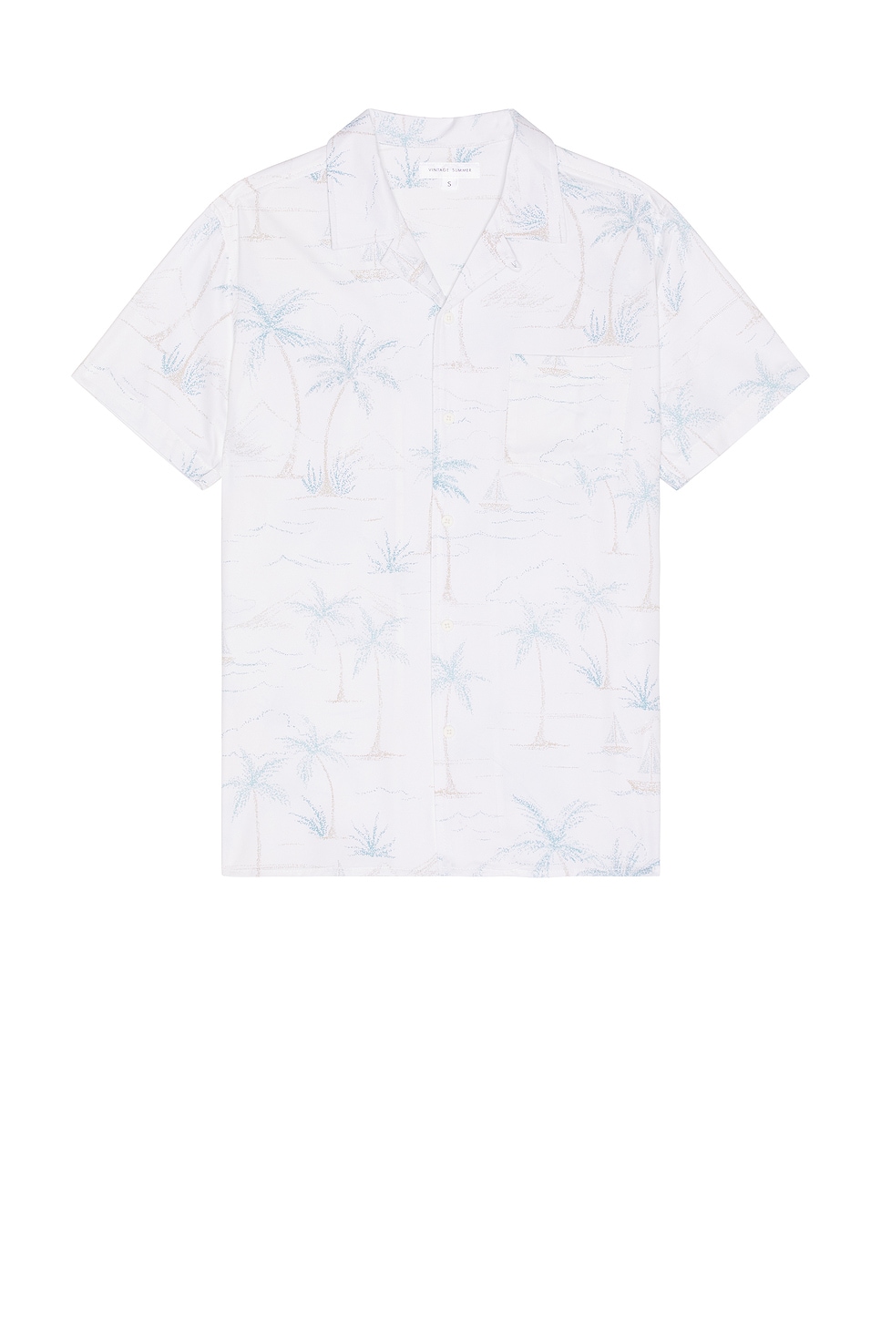 

Премиум-рубашка для кемпинга Vintage Summer, white
